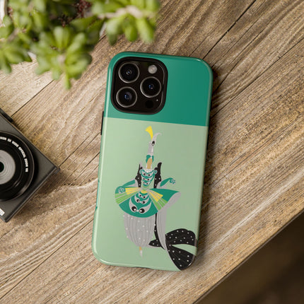 Peacock Dancer Phone Case – Opulent Glamour & Theatrical Elegance