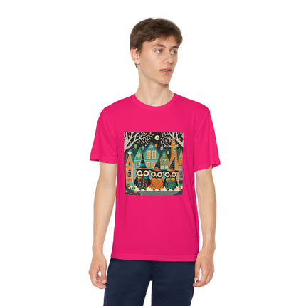 Night of the Trick-or-Treating Owlets Youth Competitor Tee