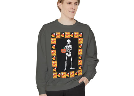 Candy Corn Skeleton Unisex Garment-Dyed Sweatshirt