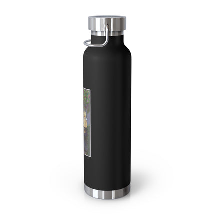 Whispers of Love: A Vintage Art Deco Fairytale Copper Vacuum Insulated Bottle, 22oz