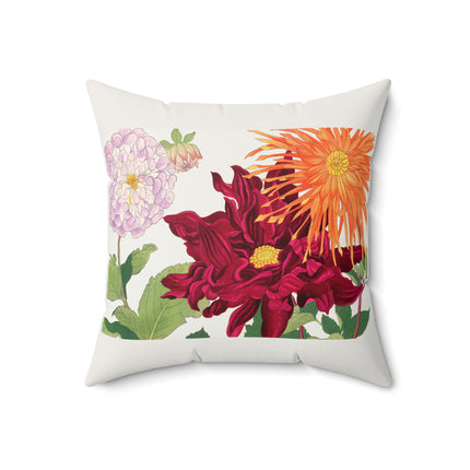 Dahlia by Tanigami Kônan Spun Polyester Square Pillow