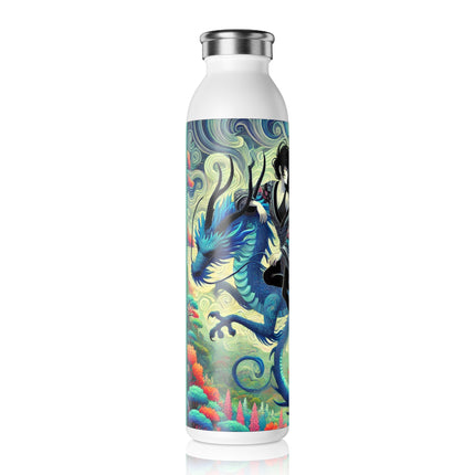 Mystic Guardian of the Sky Slim Water Bottle