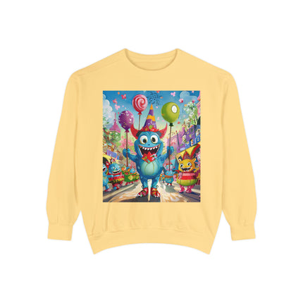 Monster Parade Madness Unisex Garment-Dyed Sweatshirt