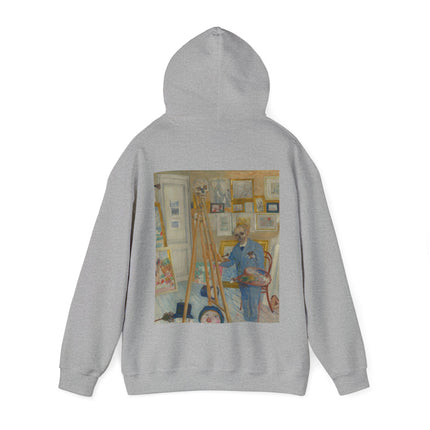 The Skeleton Painter by James Ensor Heavy Blend™ Hooded Sweatshirt