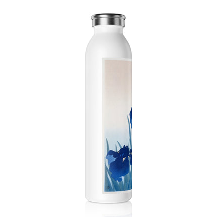 Irises by Ohara Koson Slim Water Bottle