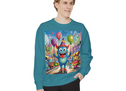 Monster Parade Madness Unisex Garment-Dyed Sweatshirt
