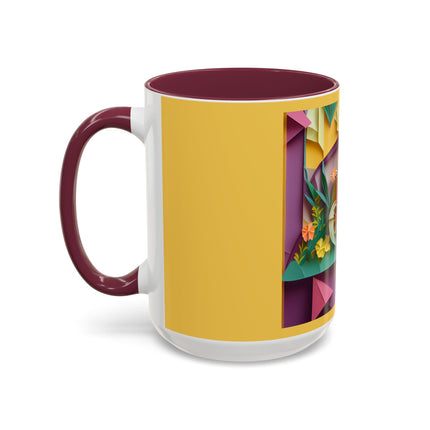 Origami Bicycle Colorful Mugs (11oz, 15oz)
