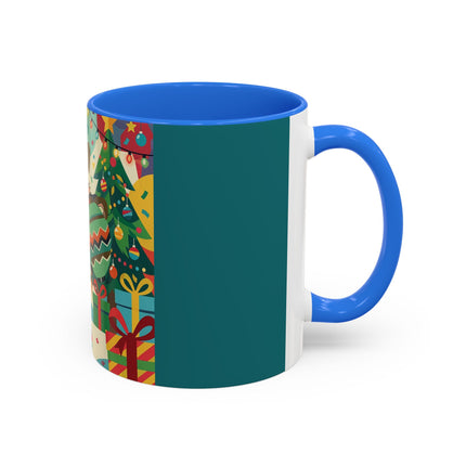 🎄✨ The Lady Of The Christmas Ornament Colorful Mug – Art Deco Holiday Fantasy