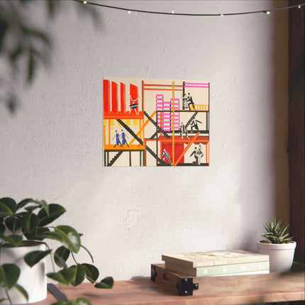 Maquettes de Théatre 4 by Alexandra Exter Premium Matte Horizontal Posters