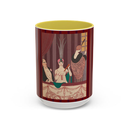 La Loge by George Barbier Colorful Mugs (11oz, 15oz)