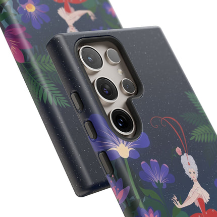 🌺✨ The Lady Of The Starlit Enchanted Garden Phone Case – Art Deco Floral Fantasy
