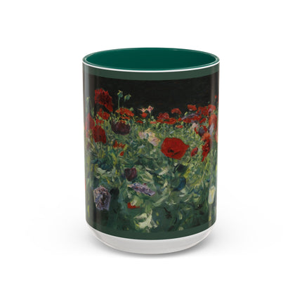 A Study of Poppies for Carnation, Lily, Lily, Rose by John Singer Sargent Colorful Mugs (11oz, 15oz)
