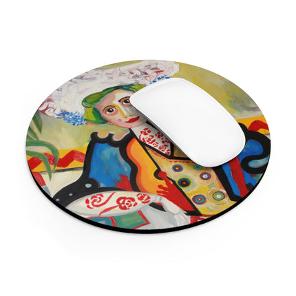 A Mulher by Amadeo de Souza-Carosa Mouse Pad, Round and Rectangle