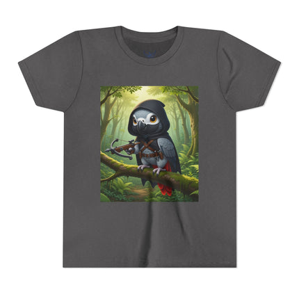 The African Grey Sentinel Youth Short Sleeve Tee
