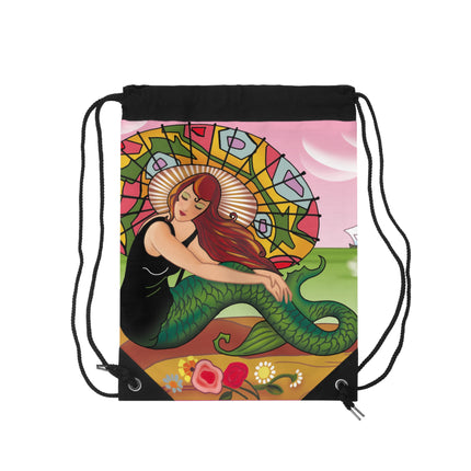 Siren Serenade by Carlo Chiostri Drawstring Bag