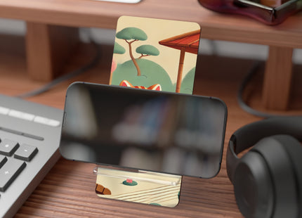 Archer Kitten in the Zen Garden Mobile Display Stand for Smartphones