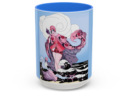 Goddess of the Swirling Sea Colorful Mugs (11oz, 15oz)