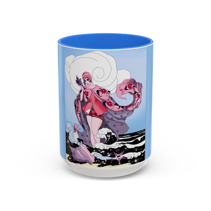 Goddess of the Swirling Sea Colorful Mugs (11oz, 15oz)