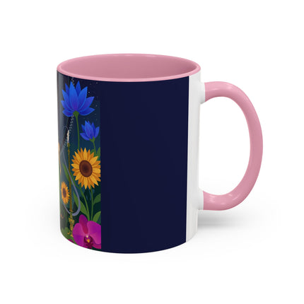 The Lady Of The Starlit Candles Colorful Mugs – Art Deco Theatrical Romance