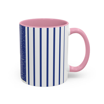 Snowman in Falling Snow Colorful Mugs (11oz, 15oz)