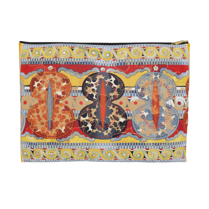 Reproduction of The Shield Frieze Accessory Pouch – Emile Gilliéron Mycenaean Fresco Design