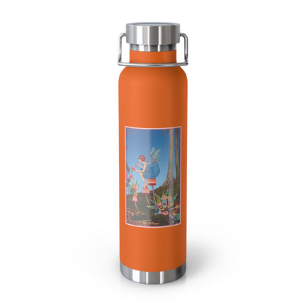 Periwinkle Painting the Petals by Ida Outhwaite Copper Vacuum Insulated Bottle, 22oz
