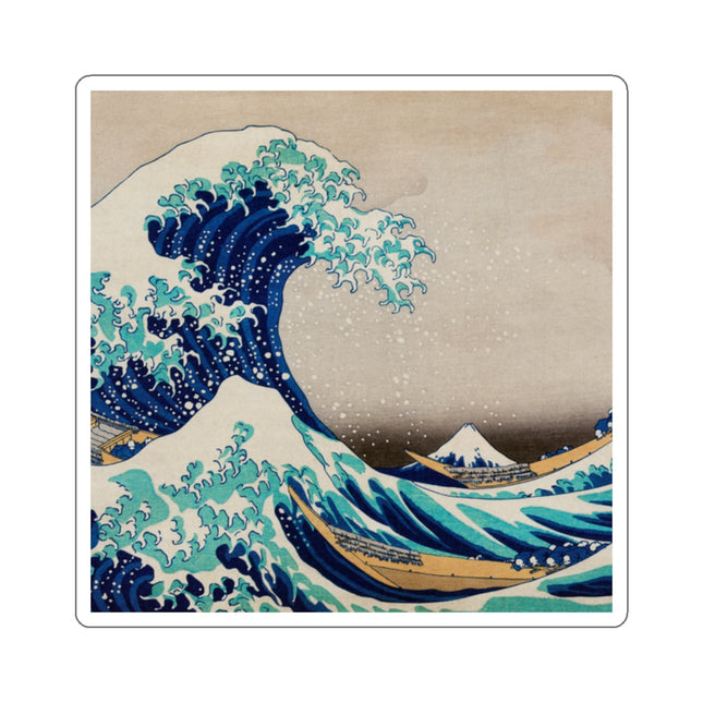 The Great Wave off Kanagawa by Katsushika Hokusai Kiss-Cut Stickers (4 Sizes)