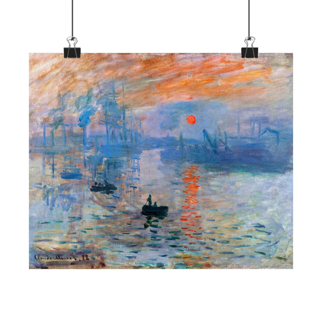 Sunrise by Claude Monet Matte Horizontal Posters