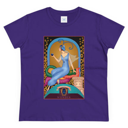 September & Sapphire (from the Gem Series) by Sofia Chiostri Women's Midweight Cotton Tee