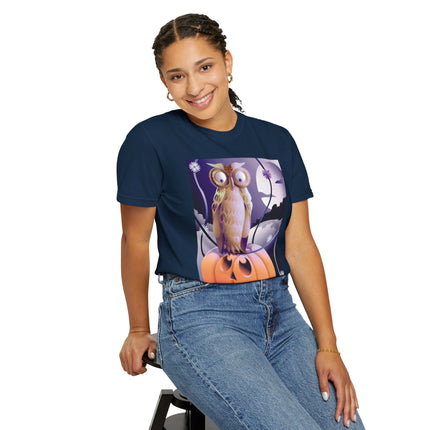 The Startled Pumpkin Unisex Garment-Dyed T-shirt