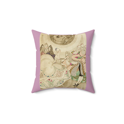 Sur talons rouges (On Red Heels) pl 01 by Gerda Wegener Spun Polyester Square Pillow
