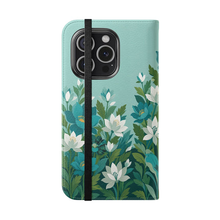🐉🌿 The Dragon Keeper Flip Case – Art Deco Floral Fantasy