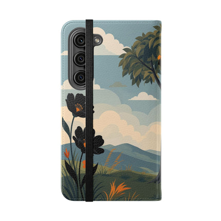 🌳🌺 The Ladies Of The Garden Swing Flip Case – Art Deco Floral Adventure