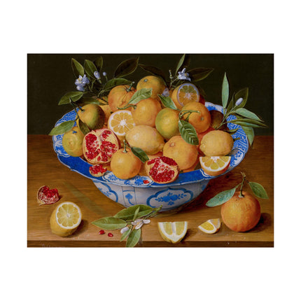 Still Life with Lemons, Oranges, and a Pomegranate by Jacob van Hulsdonck Matte Horizontal Posters