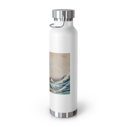 The Great Wave off Kanagawa by Katsushika Hokusai Copper Vacuum Insulated Bottle, 22oz