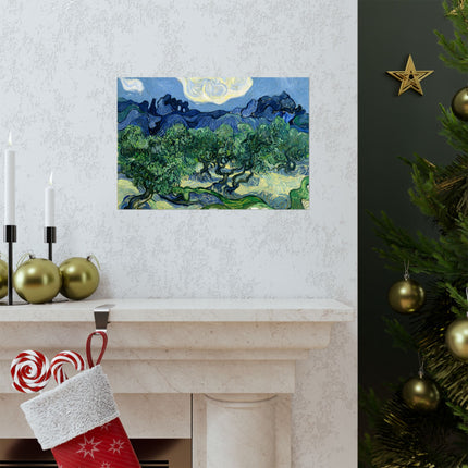 Olive Trees by Vincent Van Gogh Matte Horizontal Posters