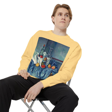 The Peppermint Bottle by Paul Cézanne Unisex Garment-Dyed Sweatshirt