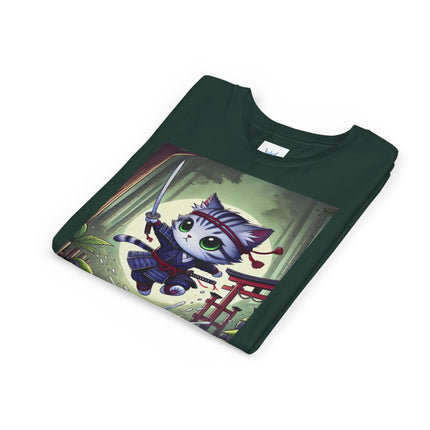 Moonlit Samurai Kitty Youth Short Sleeve Tee