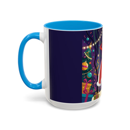 🎄❄️ The Christmas Snowball Dance Colorful Mug – Whimsical Holiday Fashion Fantasy