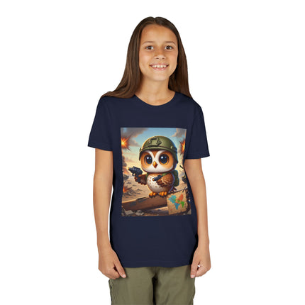 Owl on the Front Lines Youth Short Sleeve Tee