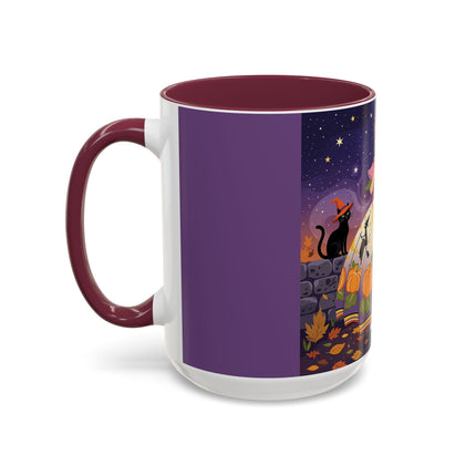 🎃🌙 The Pumpkin Moon Dress Colorful Mug – Whimsical Halloween Fashion