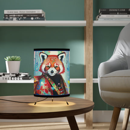 Cybernetic Red Panda Tripod Lamp