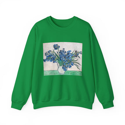 Irises by Vincent Van Gogh Heavy Blend™ Crewneck Sweatshirt