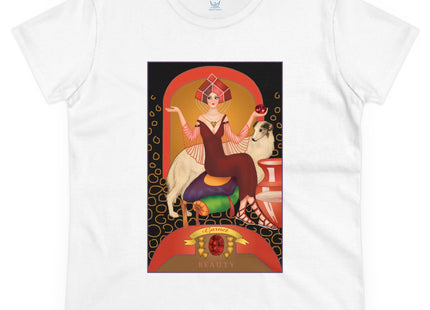 January & Garnet (from the Gem Series) by Sofia Chiostri Women's Midweight Cotton Tee