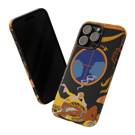Art Deco Lounge Phone Case – Opulent Smoke & Timeless Glamour