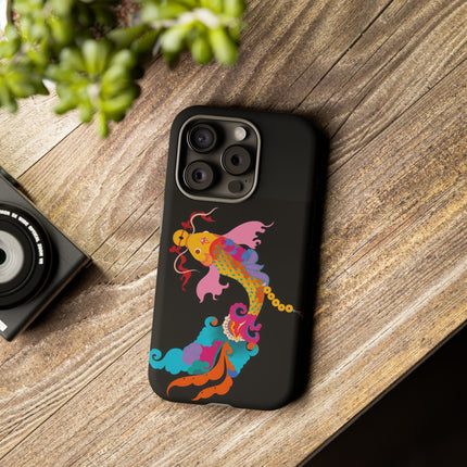 Golden Koi Phone Case – Lucky Swim & Vibrant Fortune