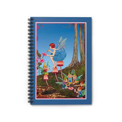 Periwinkle Painting the Petals by Ida Outhwaite Spiral Notebook - Ruled Line