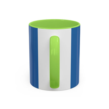 💙🌼 The Bluebell Christmas Promenade Colorful Mug – Art Deco Holiday Fantasy