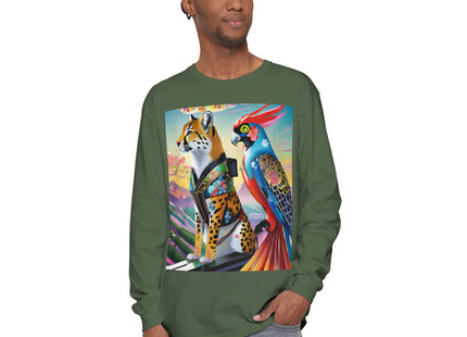 Cybernetic Duets Garment-dyed Long Sleeve T-Shirt