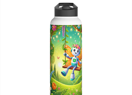 Robot Fairy Stainless Steel Water Bottle, Standard Lid